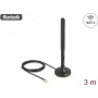 Delock 10039 Antena WiFi 6 RP-SMA macho 3 dBi omnidirecional, cabo RG-174 3 m