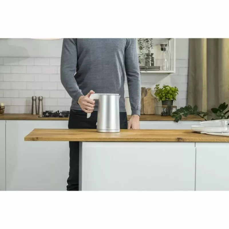 Chaleira elétrica ZWILLING 1 l 1850 W aço inoxidável, base 360°, função de manutenção de temperatura
