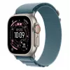 Watch Ultra 3 GPS + Cellular 49mm caixa de titânio Natural com Alpine Loop azul-claro - Medium