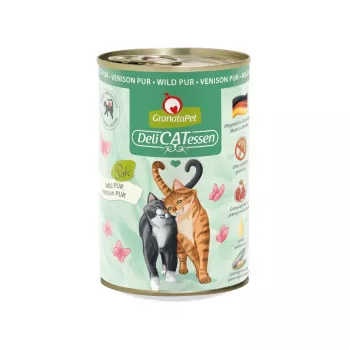GRANATAPET DeliCATessen caça – comida húmida para gatos – 400 g