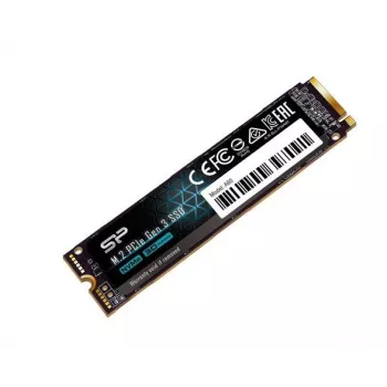 SSD M.2 NVMe Silicon Power P34A60 2 TB, PCIe 3.0 x4, leitura 2200 MB/s, escrita 1600 MB/s