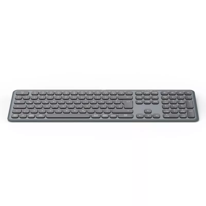 Conjunto de teclado e rato multi-dispositivo preto cinzento