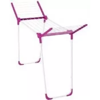 Estendal Leifheit 81635 rosa branco largura 435 mm profundidade 850 mm