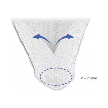 Manga de malha DeLOCK 20816 10 m x 25 mm branco