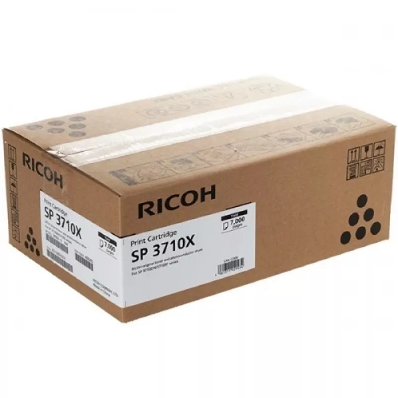 Cartucho de toner Ricoh SP 3710X (408285), preto (SPEC)