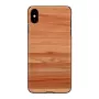 Capa para telemóvel man and wood para iPhone X/XS — cappuccino preto capa de proteção