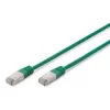 Cabo de rede Digitus CAT 5e SF/UTP RJ-45 0,5 m verde