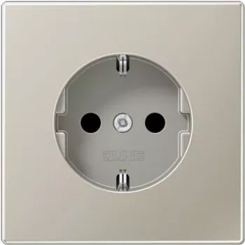 Caixa de encastrar JUNG ES 1520 Type F aço inoxidável - caixa de tomada de encastrar