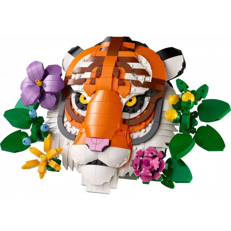 Brinquedo de construção LEGO Art Fauna Collection Tigre Conjunto 31217 – modelo de tigre para construir