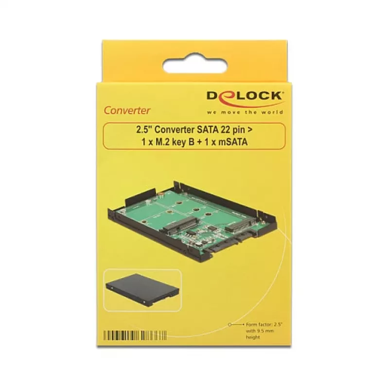 Placa de interface DeLOCK 62866 interna M.2 mSATA