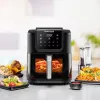 Fritadeira de ar quente Rommelsbacher FRH 1700 Single 8 L aparelho de bancada 1700 W com 10 programas e visor LED