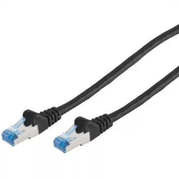 Cabo patch ShiverPeaks CAT6a RJ45 S/FTP 2m preto - Rede - CAT 6a