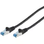 Cabo patch ShiverPeaks CAT6a RJ45 S/FTP 2m preto - Rede - CAT 6a
