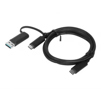 Cabo USB Lenovo 4X90U90618 USB 3.2 Gen 1 (3.1 Gen 1) 1 m USB A/USB C USB C Preto