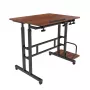 Mesa móvel para portátil Maclean, preto, 80x60 cm, máx. 50 kg, ajustável em altura 67-115 cm, MC-124 B