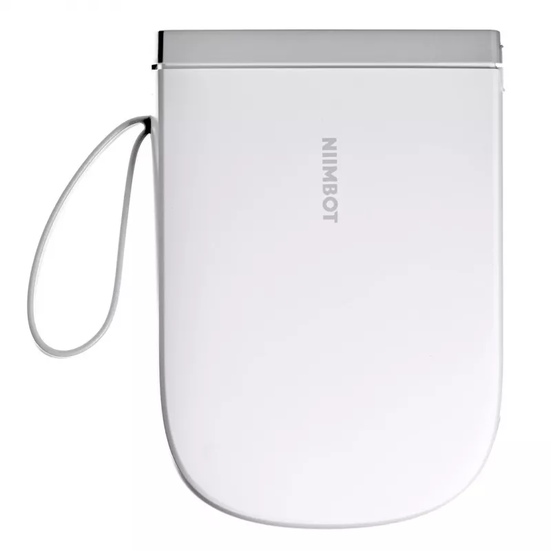 Impressora de etiquetas portátil NIIMBOT D11H branca com Bluetooth — etiquetadora compacta de mão