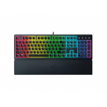 Teclado Razer Ornata V3 RGB Gaming USB preto Full-Size com fios Mecha-Membrane