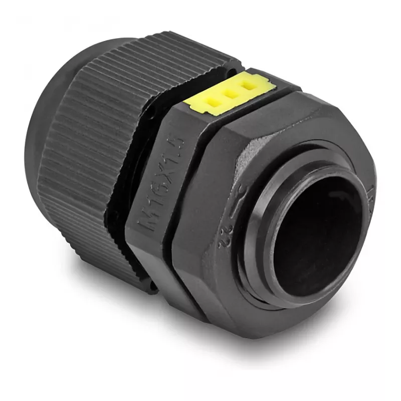 Prensa-cabos DeLOCK M16 com ventilação IP68 à prova de água preto 2 unid.