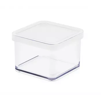 Recipiente para ração rotho Box Rotho 11603 retangular 0,5 L, tecnopolímero, branco, 100×100×72 mm
