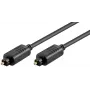 Cabo de áudio Toslink Microconnect TT6100BKAD, macho para macho, 10 m, preto