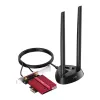 Placa de rede interna WLAN Bluetooth Cudy WE9300S PCIe, Wi‑Fi 7 (802.11be) tri-band 2.4/5/6 GHz, 5765 Mbit/s, Bluetooth 5.4, antena externa 2x2