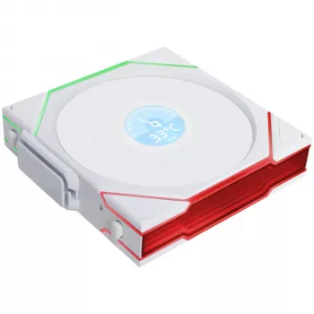 Ventoinha Lian Li UNI FAN TL Wireless LCD ARGB PWM 120mm – controlador sem fios, ecrã LCD