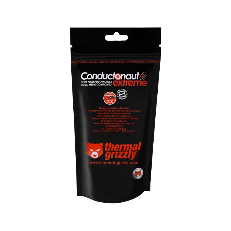 Thermal Grizzly Conductonaut Extreme pasta térmica de metal líquido, 1 g, prateada