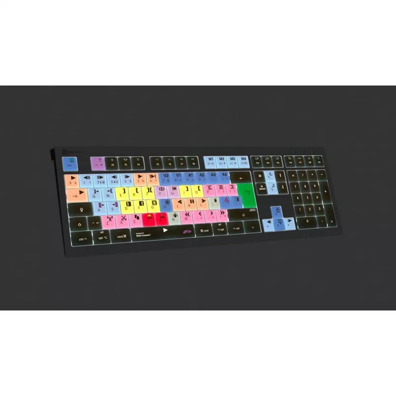 Teclado Logickeyboard LKB-MCOM4-A2M-UK USB QWERTY inglês preto (LKB-MCOM4-A2M-UK)