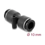 DeLOCK 60744 conector pneumático 10 mm reto com orifício de montagem
