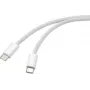 Renkforce Cabo USB ficha USB-C®, ficha USB-C® 3,00 m branco pares entrançados RF-6056884 (RF-6056884)