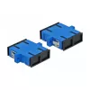 Conector de fibra ótica SC fêmea–fêmea DELOCK 85991, azul, pack de 4