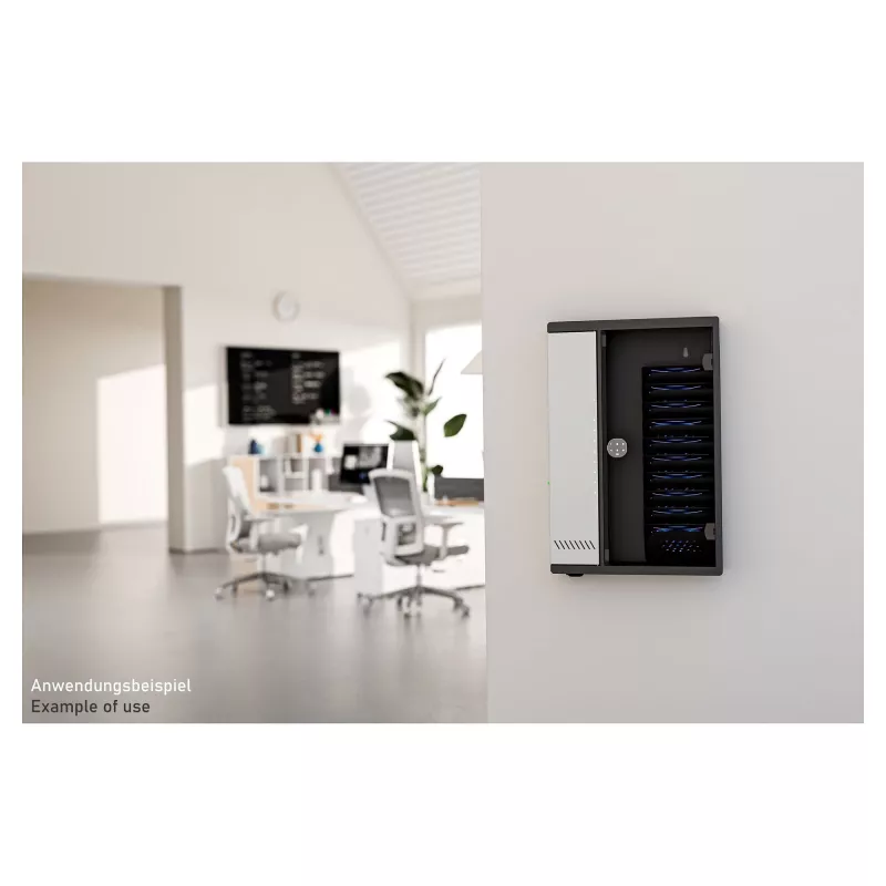 Good Connections armário de carregamento de parede para 11 dispositivos, USB-C, porta 30W
