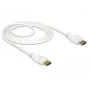 Cabo DisplayPort DeLOCK 85509 1,5 m branco