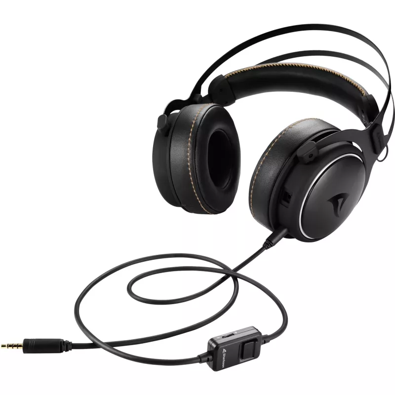 Sharkoon SKILLER SGH50 headset com fios de arco de cabeça gaming preto