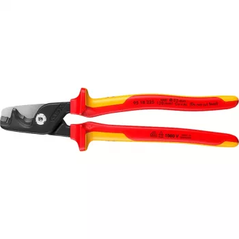 Corta-cabos Knipex 95 18 225 VDE, punhos isolados, comprimento 225 mm