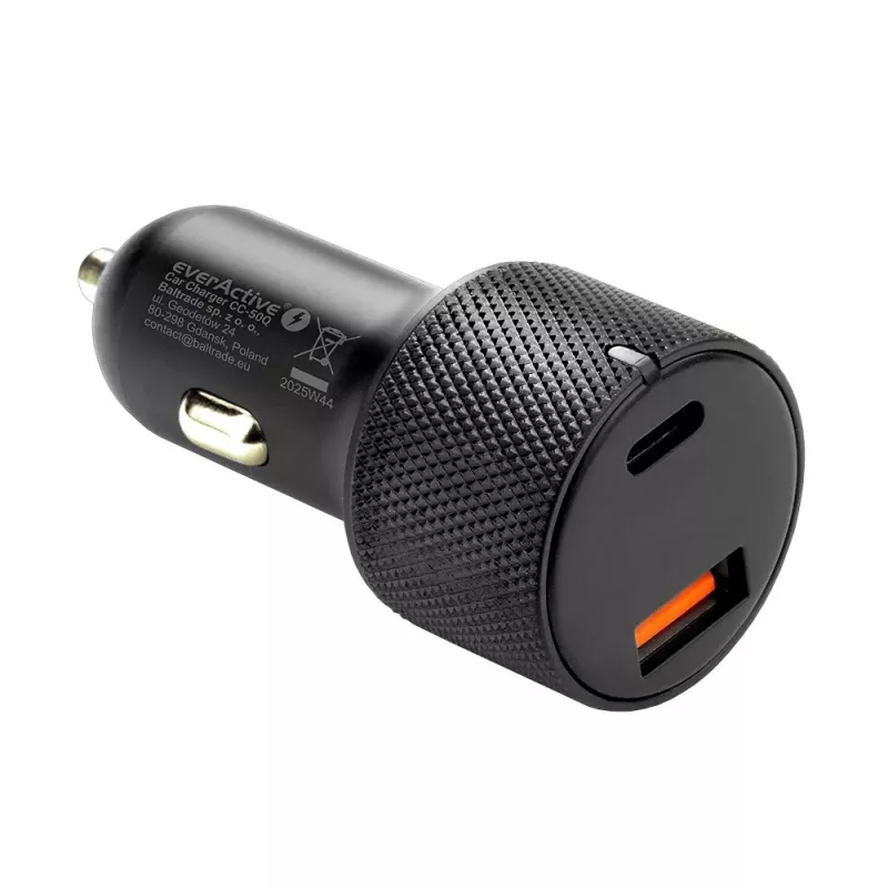 Carregador de automóvel everActive CC-50Q QC3.0 75W com suporte Quick Charge 3.0 e portas USB