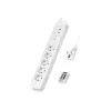 Extensão elétrica LogiLink LPS402 1,5 m 5 tomadas AC para interiores branca