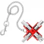 Chave universal Knipex 00 11 06 para quadros elétricos