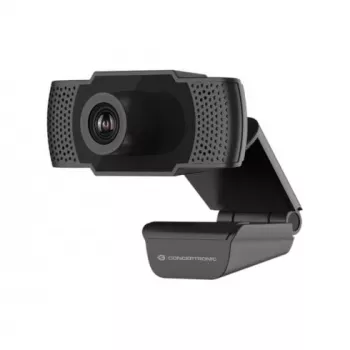 Webcam Conceptronic AMDIS 1080P Full-HD com microfone, 2 MP, 1920 x 1080 píxeis, Full-HD, 30 fps, H.264, M-JPEG, YUV, 90°