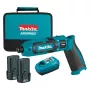 Chave de impacto Makita TD022DSE 1/4 polegadas 2450 rpm 25 N⋅m preto, azul