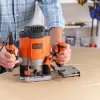 Fresadora/Trimmer Black & Decker KW1200EKA-QS — fresadora compacta com ajuste de profundidade, design ergonómico