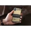 Capa para smartphone man and wood para iPhone X/XS – ébano branco preto
