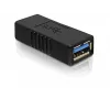 Adaptador DELOCK USB 3.0-A USB-A para USB-A preto, transferência de dados USB 3.0