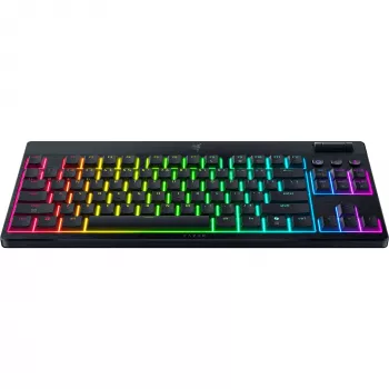 BlackWidow V4 Low-Profile TKL HyperSpeed, Teclado de gaming Preto, Layout DE, Razer Low-Profile Orange
