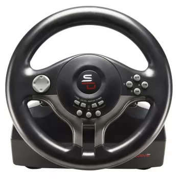 Volante + pedais Subsonic SV200 preto cinzento USB rotação de 180°