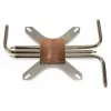 Dissipador Inter-Tech IP-3, cobre, prateado, 165x100x12 mm
