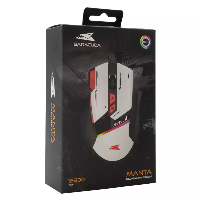 Rato Baracuda BGM-042 MANTA branco USB