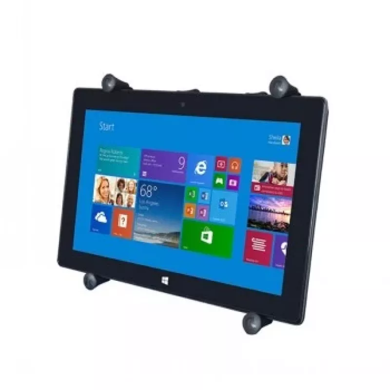 Suporte de fixação RAM Mounts X-Grip para tablets (9-11 ) A base universal RAM Mounts X-Grip III proporciona, com dedos de borracha que protegem o dispositivo, uma fixação segura