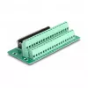 DeLOCK D-Sub 37 pinos conector fêmea para barra de terminais para calha DIN largura 51 mm profundidade 116 mm altura 30 mm