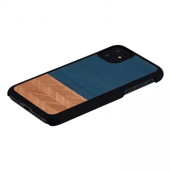Capa para smartphone man and wood para iPhone 11 — capa de proteção em denim preto